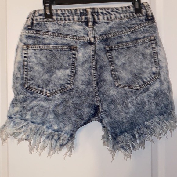 Distressed Denim Shorts - Picture 2 of 3